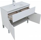 Мебель для ванной Aquanet Алвита New 100 1 ящик, 2 дверцы, белый матовый 00274184
