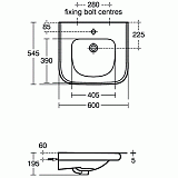 Раковина Ideal Standard Contour 60 см S216701