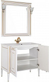 Мебель для ванной Aquanet Паола 90 белый/золото (литьевой мрамор) 00187844