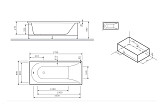 W72A-180-080W-P2 Панель фронтальная для ванны Spirit 180х80