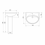 Раковина Santeri Вест с переливом салатовый 131118S0411B0