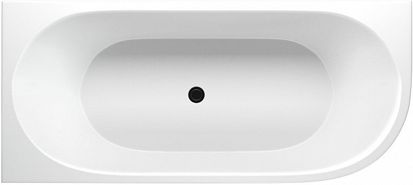 Акриловая ванна Aquanet Family Elegant A 180x80 3805N Gloss Finish (панель Black matte) 3805-N-GW-MB