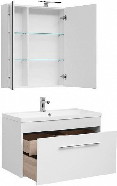 Мебель для ванной Aquanet Августа 100 белый (раковина Нота) 00287676