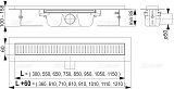 Душевой лоток AlcaPlast APZ1-550 Водоотводящий желоб