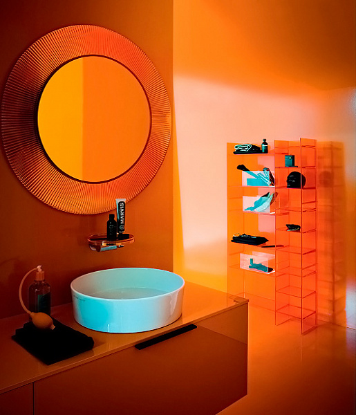 Зеркало Laufen Kartell 3.8633.1.082.000.1 оранжевый пластик