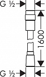 Душевой шланг Hansgrohe Isiflex 28248000 160 см с регулировкой напора