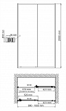 Душевая дверь Wasserkraft Rhin 44S12
