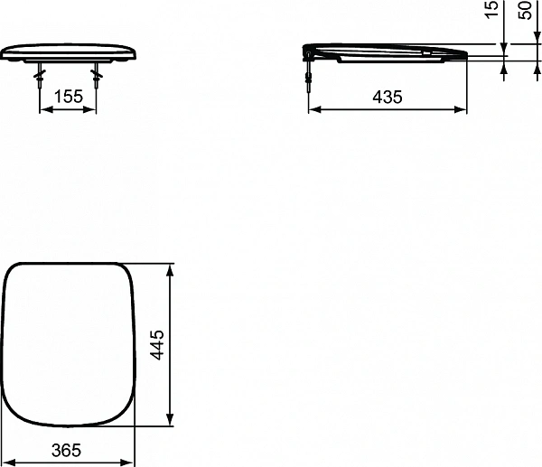 Крышка-сиденье Ideal Standard Esedra T318201