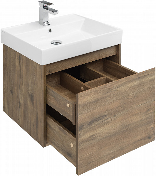 Мебель для ванной Aquanet Nova Lite 60 дуб рустикальный (1 ящик) 00254215