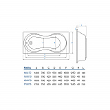 Ванна акриловая "KOLLER POOL" Malibu 1700х750