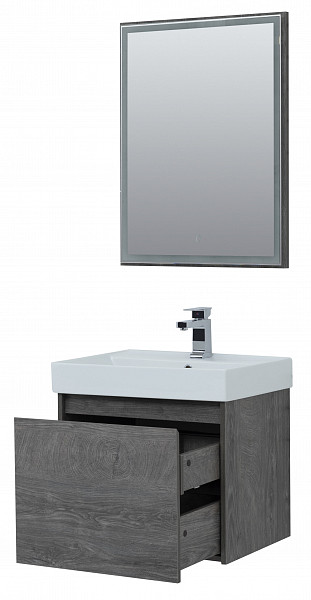 Мебель для ванной Aquanet Nova Lite 60 дуб рошелье (1 ящик) 00242923