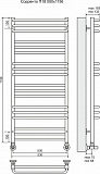 Полотенцесушитель водяной Terminus  Сорренто П18 500х1156