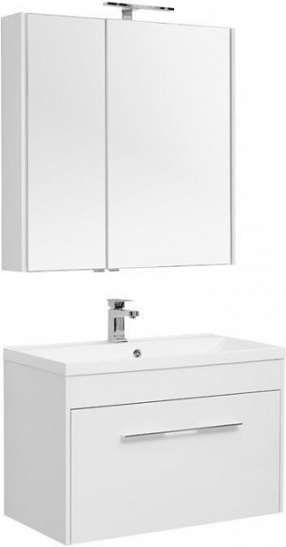 Мебель для ванной Aquanet Августа 90 белый (ручка хром) 00287685