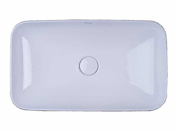 Накладная раковина  Fluenta Round Washbasin в комплекте с донным клапаном Pestan