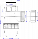 Сифон  McAlpine MRSK2-NW-MINI