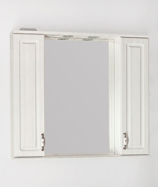 Зеркальный шкаф Style Line Олеандр-2 90х83/С, рельеф пастель