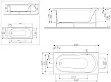 W85A-170-070W-P  Панель фронтальная  (универсальная) для ванн Joy/Spirit, 170 см, шт