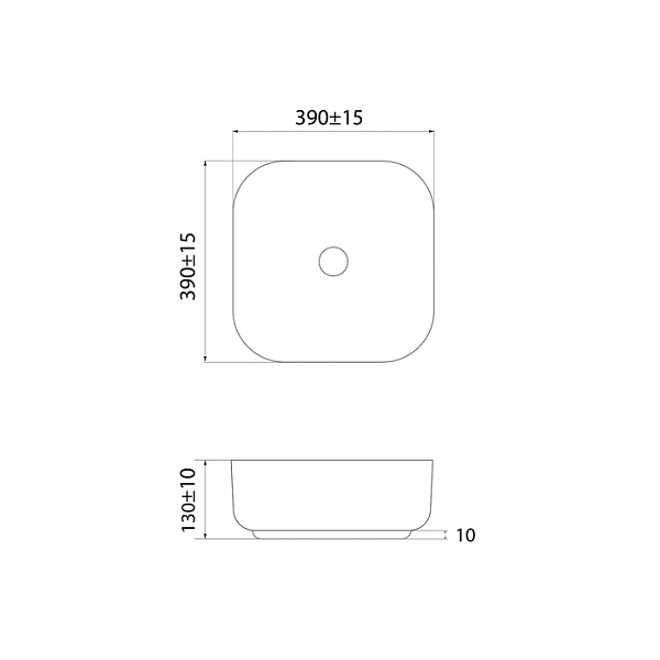 Белый глянцевый умывальник накладной, Bridge, IDDIS, BRIWS04i27