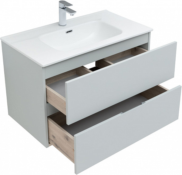 Мебель для ванной Aquanet Алвита New 80 2 ящика, серый 00274204