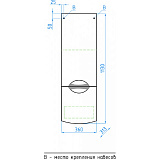 Шкаф-колонна Style Line Жасмин-2 36х113
