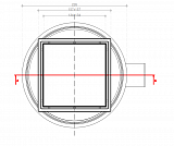 Confluo Standard 15х15 White Glass 2 Pestan