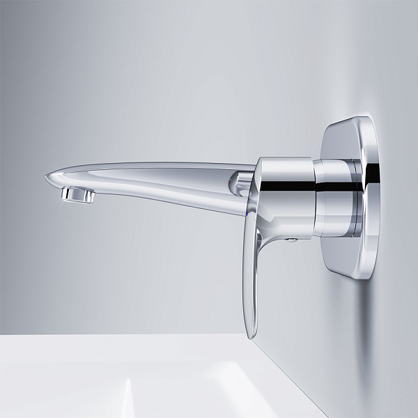 F8072200 Like, смеситель д/умывальника, монтируемый в стену, хром, шт.