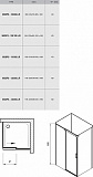 Душевой уголок прямоугольный Ravak Matrix MSDPS 120х80 L блестящий+транспарент 0WLG4C00Z1