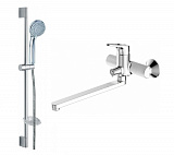 Комплект смесителей для ванной комнаты Bravat Drop-D 2 в 1 F00413C