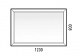 Зеркало Corozo LED "Классика 1200*800", сенсор