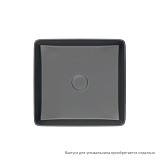 Серый матовый умывальник накладной, Slide, IDDIS, SLIGM01i27