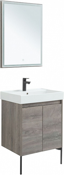 Мебель для ванной Aquanet Nova Lite 60 дуб рошелье (2 дверцы) 00302533