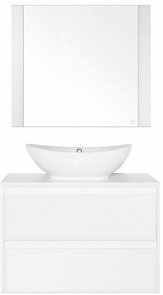 Зеркало Style line Монако 80х70, белый