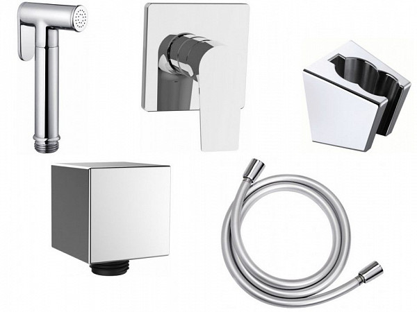 Набор смесителя с гигиеническим душем Aquanet Static 1.03 (с внутренней частью) 00257146