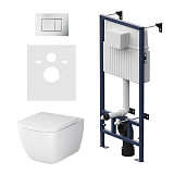 IS70231.901701 Инсталляция с клав ProC S мат хром с подвес унит Gem FlashClean с сид м/лифт