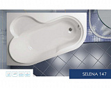 Акриловая ванна Vagnerplast Selena 147x100 левая VPBA141SEL3LE-04