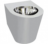 Туалет из нержавеющей стали без сливного бака матовый для МГН 460х355х540 мм, шт