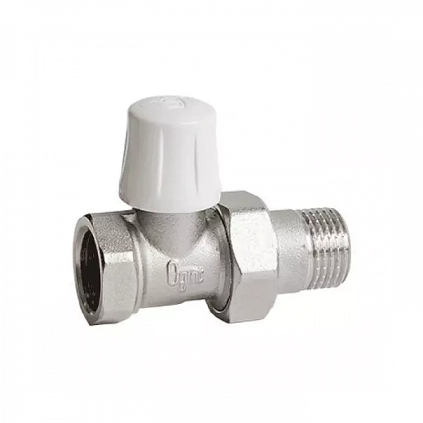 Клапан запорный для радиатора Ду 15 Ру10 ВР прямой Ogint