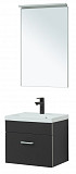 Мебель для ванной Aquanet Верона 50 черный матовый (раковина Нота 50) 00287634