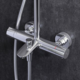 F0790520 Gem душ.система, набор: смеситель д/ванны/душа с термостатом, верхн. душ d 220 мм, ручн.душ