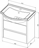Мебель для ванной Aquanet Сидней 60 белый 00244671