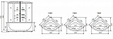 Timo Comfort Т-8825 Fabric Glass душевая кабина (120*120*220)