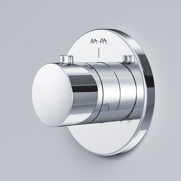 F0800100 Переключатель на три положения, монтируемый в стену, хром, шт.