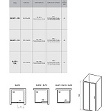 Душевая дверь раздвижная Ravak Blix BLDP2-110 белый+графит 0PVD0100ZH