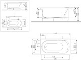 W85A-150-070W-P Панель фронтальная (универсальная) для ванн Joy/Spirit, 150 см, шт