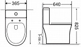 Сливной бачок Aquanet Logic-C-1 CL-12339-1 Logic-C-1