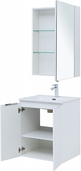 Мебель для ванной Aquanet Алвита New 60 2 дверцы, белый матовый 00274220