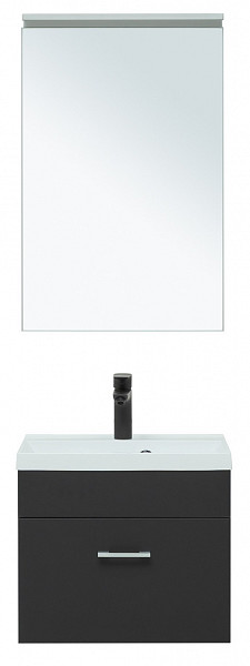 Мебель для ванной Aquanet Верона 50 черный матовый (раковина Нота 50 NEW) 00281101