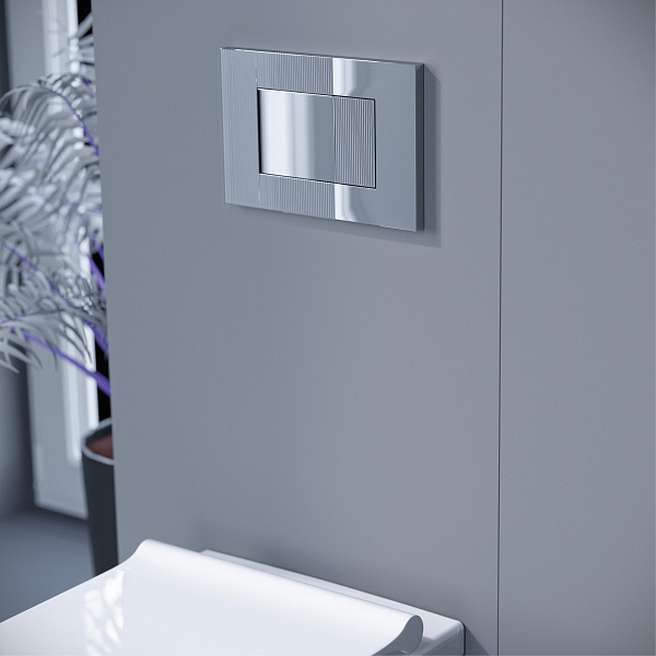 Комплект KOLLER POOL для монтажа  подвесного унитаза: Инсталляция Alcora ST 1200 с клавишей DESIGN PLUS Chrome, Унитаз KVADRO Rimless, сиденье дюропласт: SoftClose, Take Off, антибактериальное покрытие, система «Антивсплеск»