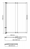 Стеклянная шторка Wasserkraft Dill 61S02-100WS WasserSchutz