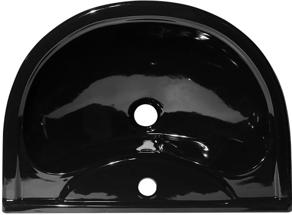 Раковина Оскольская керамика Престиж Престиж 63 с пьедесталом, черная